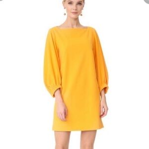 Tibi Crepe Boatneck Shift Dress